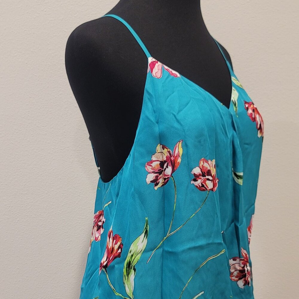 Parker Short Sleeve Floral Blouse Size S - Picture 2 of 5